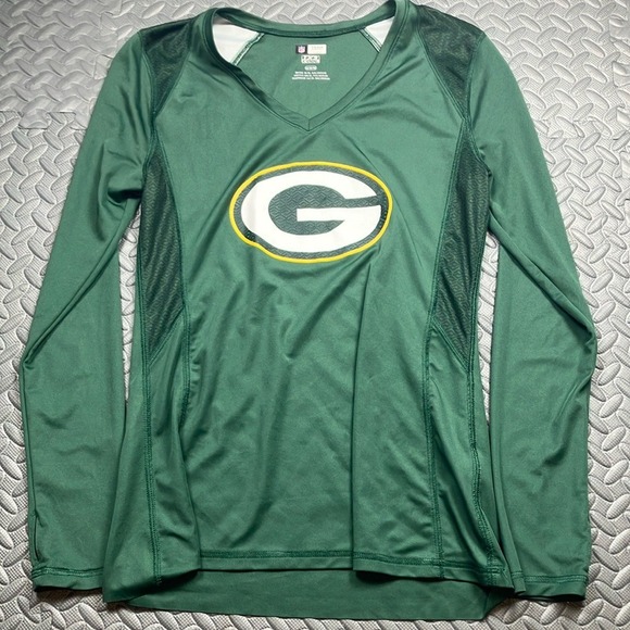 Green Bay Packers NFL Team Apparel Women's Green Packers Long Sleeve Size M‎ - Picture 1 of 6